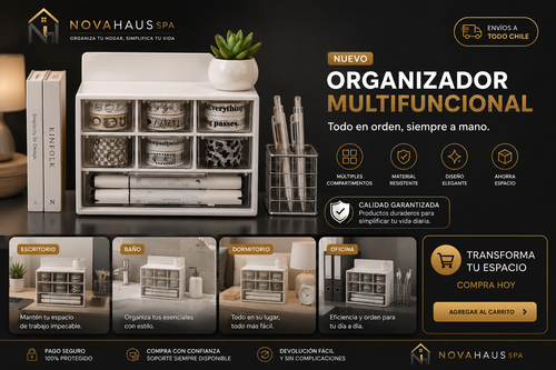 Organizador de Escritorio Mini Acrílico Aesthetic – ¡Ideal Papelería y Joyas! ✨